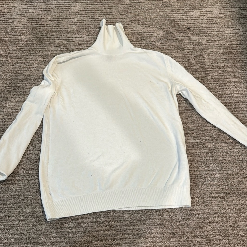 Men’s White Turtle Neck